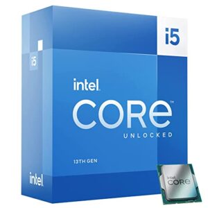 Intel Core i5 13400F 13th Generation Desktop PC Processor Box CPU 20 MB Cache 10 Cores 16 Threads 4.60 Ghz Clock Speed 3 Years Warranty with Fan LGA 1700 Socket (Graphics Card Required for Display)