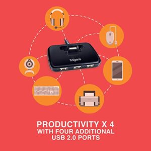 Fingers Quadrant U2.0 4-Port USB Hub