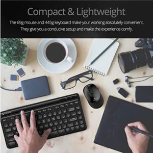Coconut Quartz Wireless Keyboard Mouse Combo
