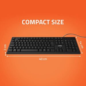 Artis C33 USB Wired Keyboard and Mouse Combo (Black)