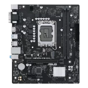 Intel® H610 (LGA 1700) mic-ATX motherboard with DDR4, PCIe 4.0, M.2 slot, Realtek 1 Gb Ethernet, HDMI®,D-Sub, USB 3.2 Gen 1 ports, SATA 6 Gbps, COM header, LPT header, TPM header, Luminous Anti-moisture coating