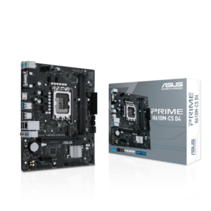 Intel® H610 (LGA 1700) mic-ATX motherboard with DDR4, PCIe 4.0, M.2 slot, Realtek 1 Gb Ethernet, HDMI®,D-Sub, USB 3.2 Gen 1 ports, SATA 6 Gbps, COM header, LPT header, TPM header, Luminous Anti-moisture coating