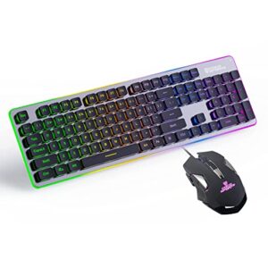 Coconut Glassy Gaming Keyboard and Mouse Combo